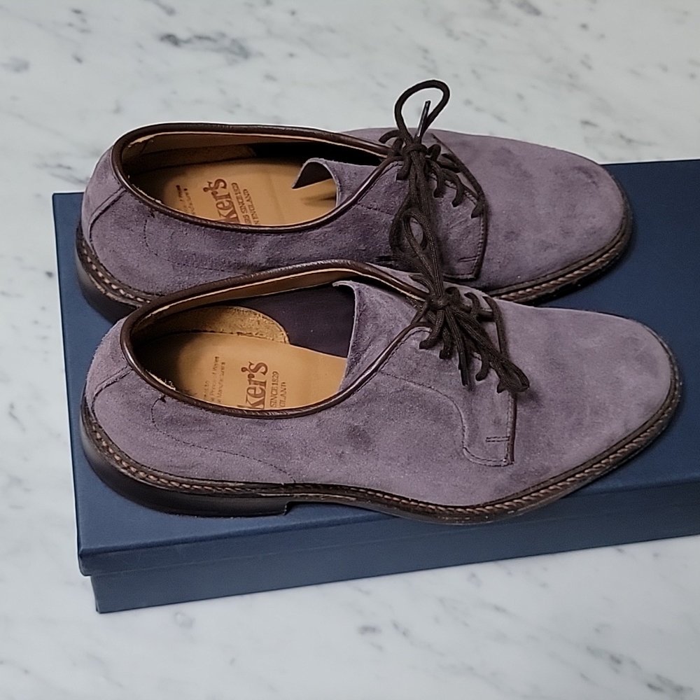 Tricker's Robert purple suede